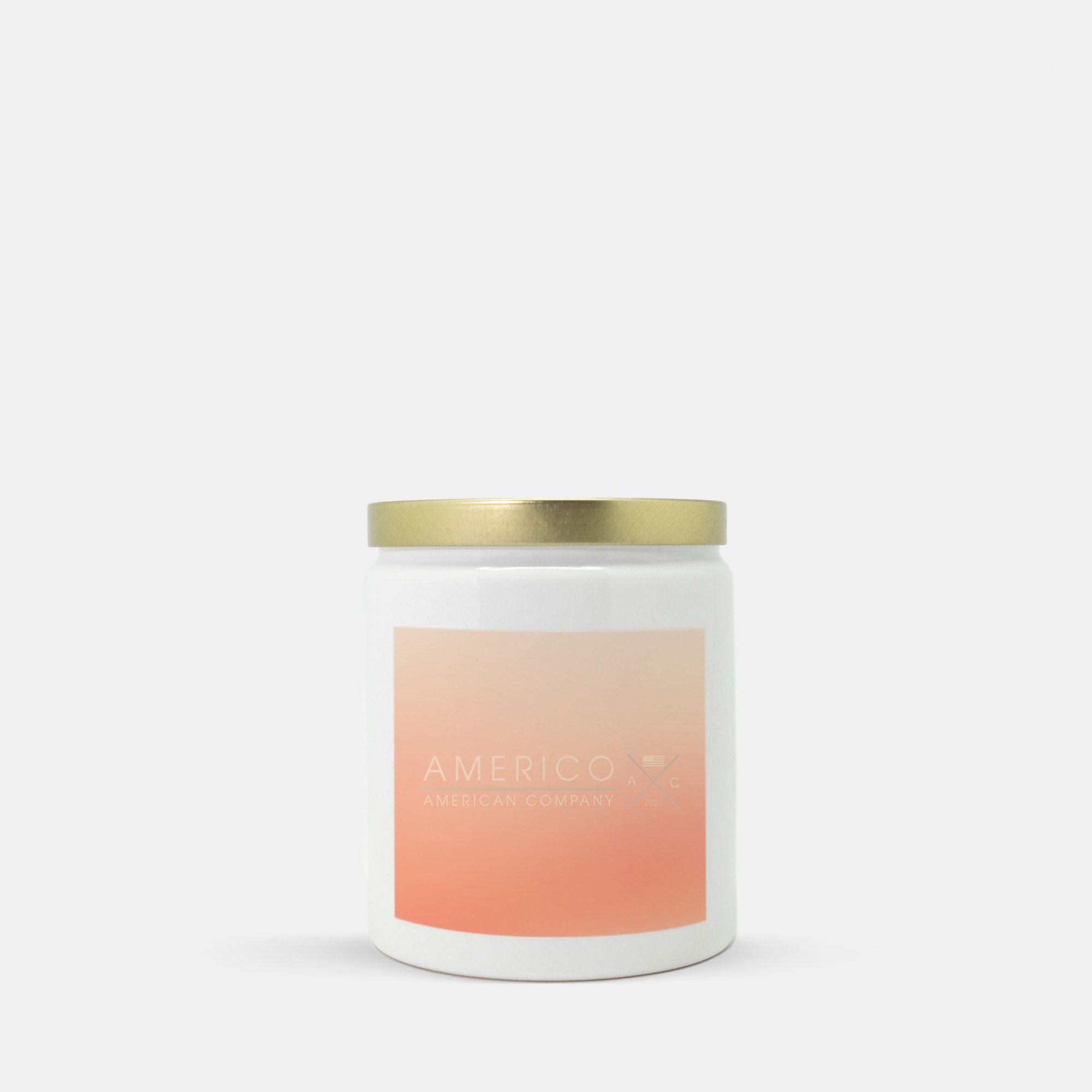 AC Candle Ceramic 8oz (Sparkling Peach)