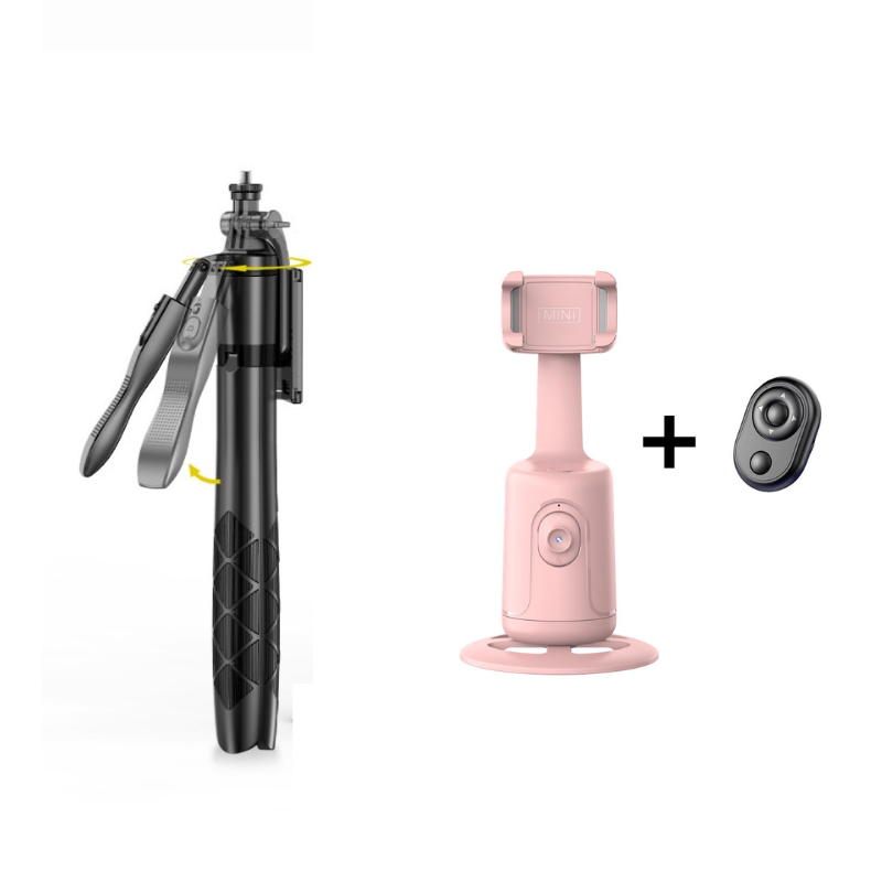 Auto Face Tracking Phone Gimbal with Remote + L16 Selfie Stick & Tripod